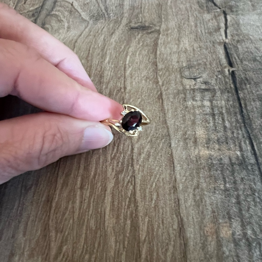 Amber Gemstone Ring